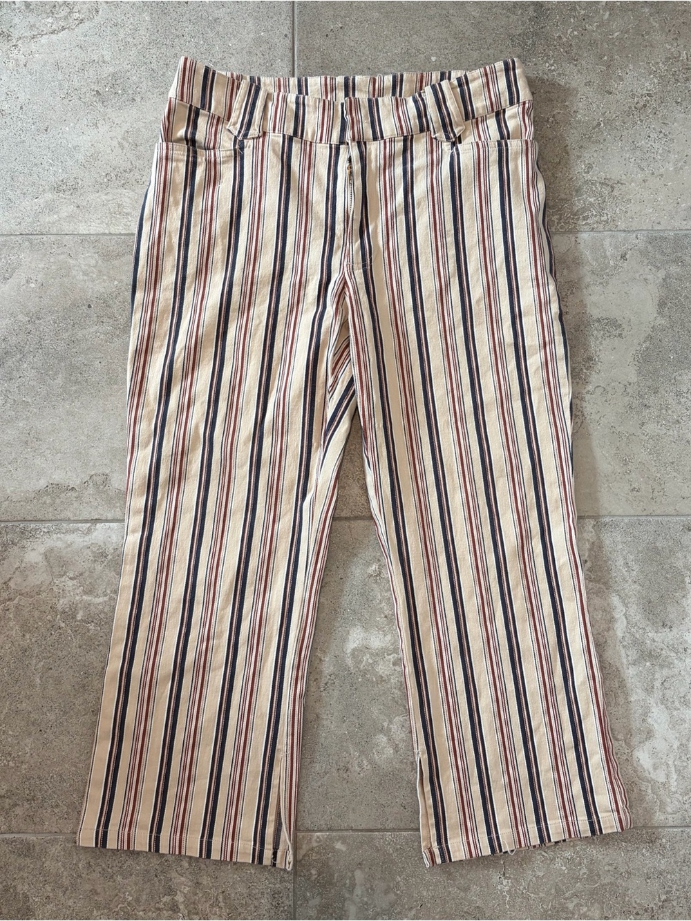 Women’s Vintage Cotton Ginny‎ Pin-striped Capris